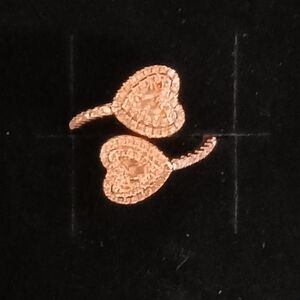 Elegant Double Heart Rose Gold Ring